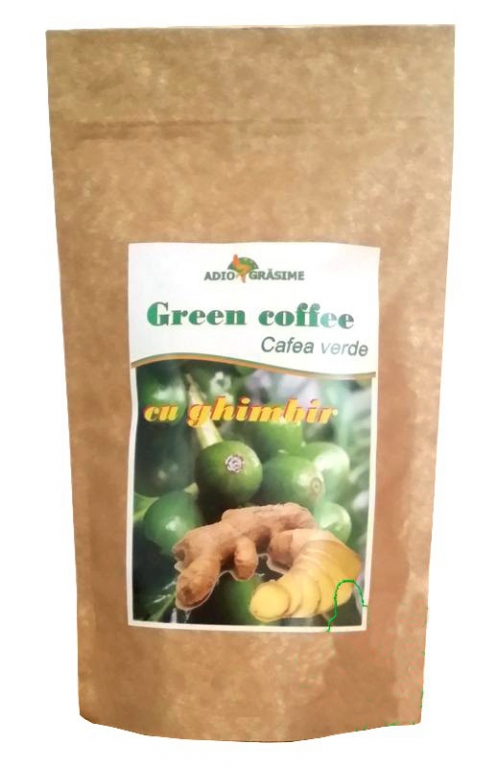 Cafea verde macinata cu ghimbir 300g - ADIO GRASIME