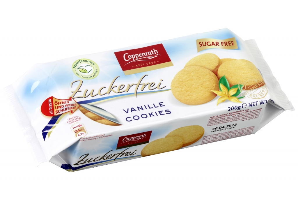 Biscuiti vanilie fara zahar 200g - COPPENRATH