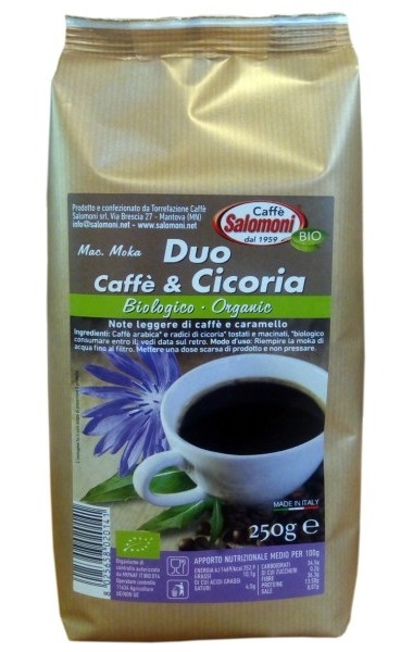 Cafea macinata cu cicoare bio 250g - SALOMONI