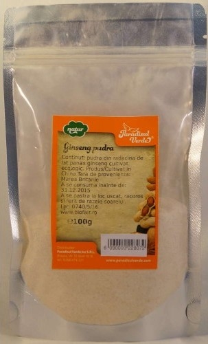 Pulbere ginseng coreean natur 100g - PARADISUL VERDE