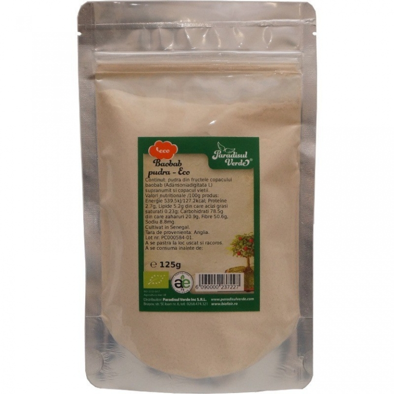 Pulbere baobab ET eco 125g - PARADISUL VERDE