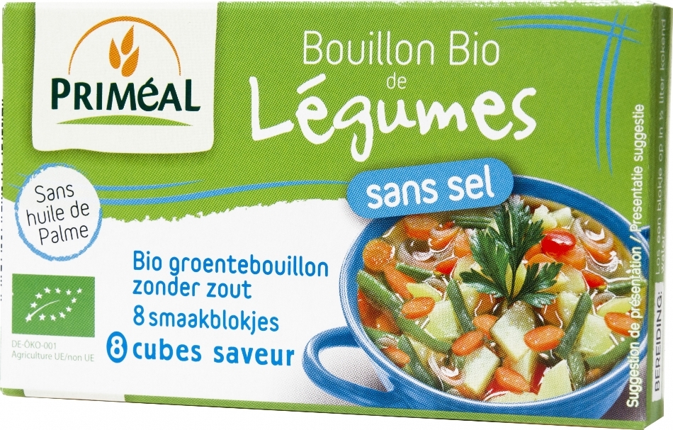 Cubulete supa legume fara sare eco 8x9g - PRIMEAL
