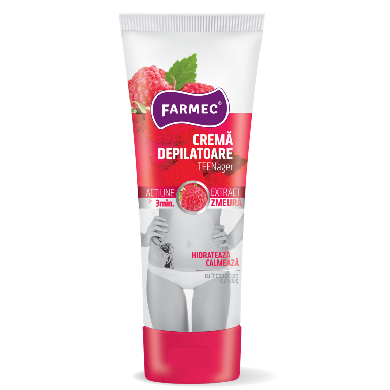 Crema Depilatoare Pt Adolescente Zmeura 150ml - Farmec