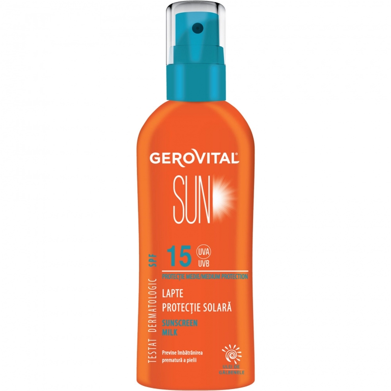 Lapte protectie solara spf15 150ml - GEROVITAL SUN