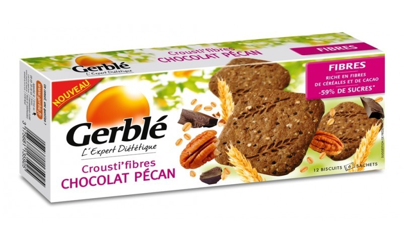 Biscuiti dietetici fibre ciocolata pecan Expert 132g - GERBLE