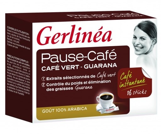 Cafea instant cu cafea verde guarana 16pl - GERLINEA