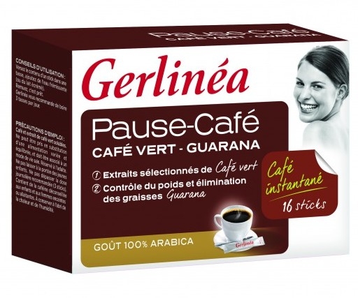 Cafea instant cu cafea verde guarana 16pl - GERLINEA