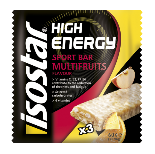 Batoane energizante multifruct High 3x20g - ISOSTAR