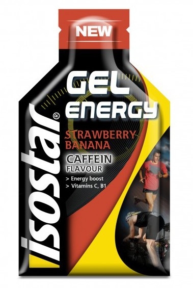 Gel energizant cafeina capsuni banane 35g - ISOSTAR