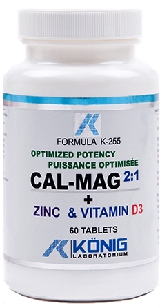 Calciu magneziu zinc D3 60cp - KONIG