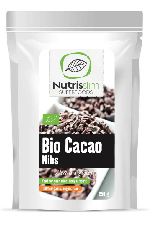 Cacao boabe Criollo eco 250g - NUTRISSLIM