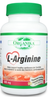 Larginina 500mg 90cps - ORGANIKA HEALTH