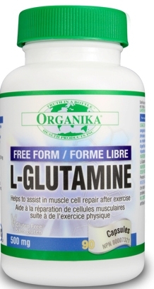 Lglutamina 500mg 90cps - ORGANIKA HEALTH