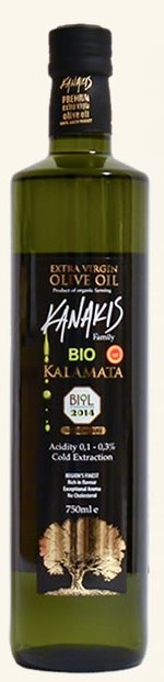 Ulei masline extravirgin kalamata bio 750ml - KANAKIS