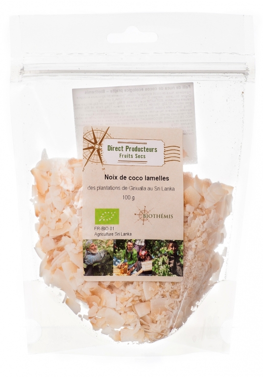 Cocos felii prajite eco 100g - BIOTHEMIS