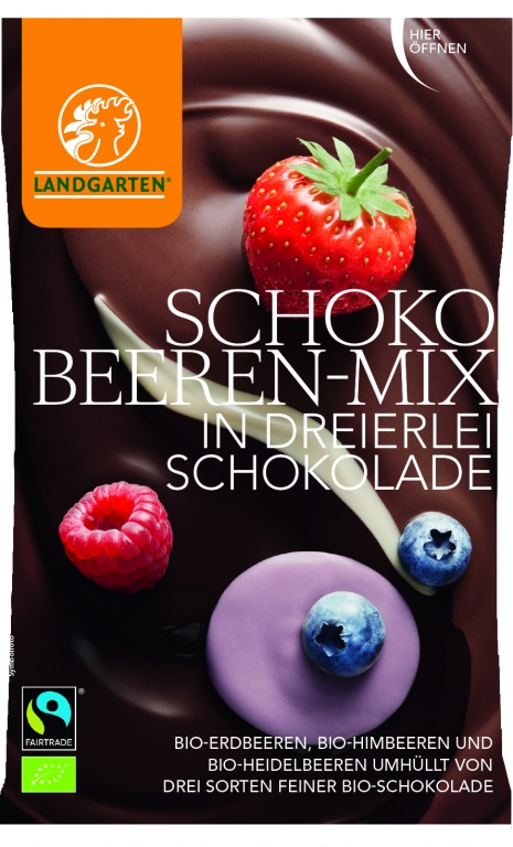 Boabe fructe padure invelite mix ciocolata eco 50g - LANDGARTEN