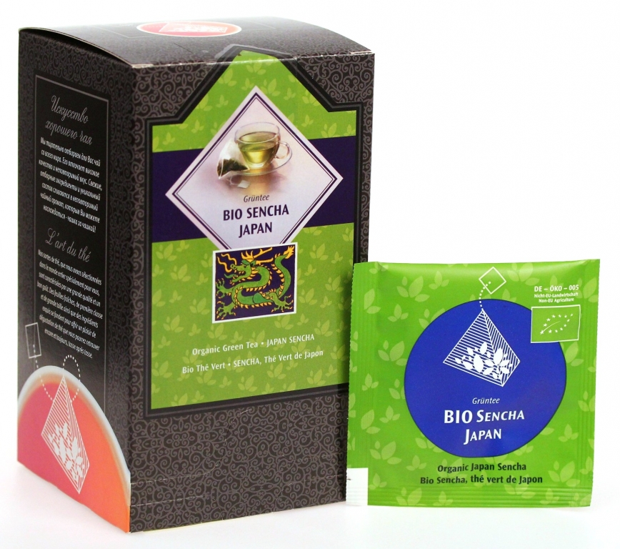 Ceai verde sencha japonez piramide eco 15dz - FLORAPHARM