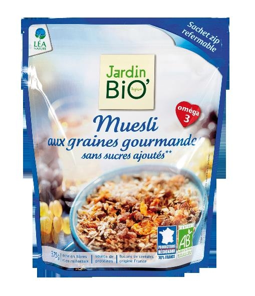 Musli seminte fara zahar eco 375g - JARDIN BIO