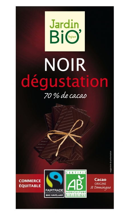 Ciocolata neagra 70%cacao degustation eco 100g - JARDIN BIO