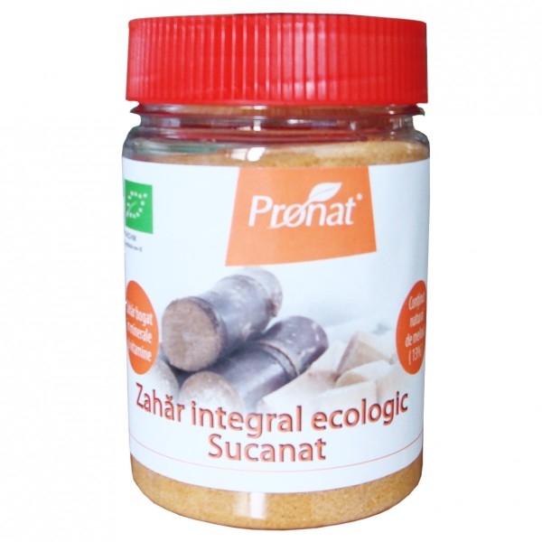 Zahar integral suc trestie Sucanat eco 200g - PRONAT