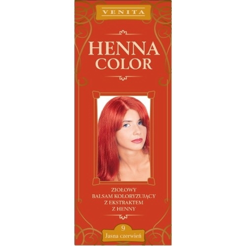 Balsam colorant henna nr9 rosu deschis 75ml - VENITA