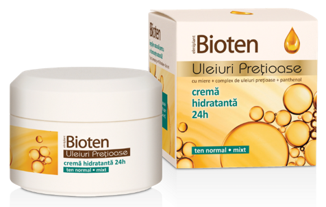 Crema hidratanta ten normal/mixt uleiuri pretioase Bioten 50ml - ELMIPLANT