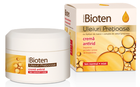 Crema antirid ten normal/mixt uleiuri pretioase Bioten 50ml - ELMIPLANT