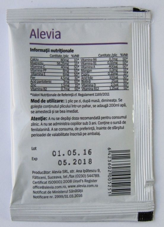 Vitamine minerale Junior solubile 1pl - ALEVIA