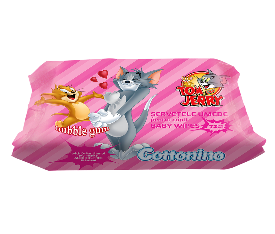 Servetele umede copii bubble gum 72b - COTTONINO