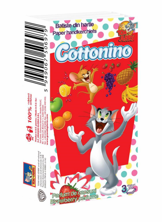 Batiste hartie capsuni 10b - COTTONINO