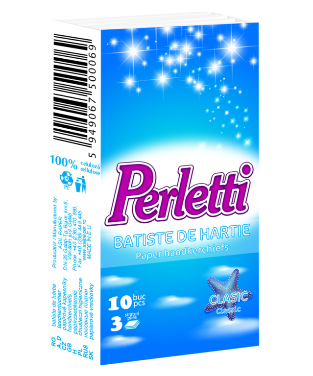 Batiste hartie clasic 10b - PERLETTI