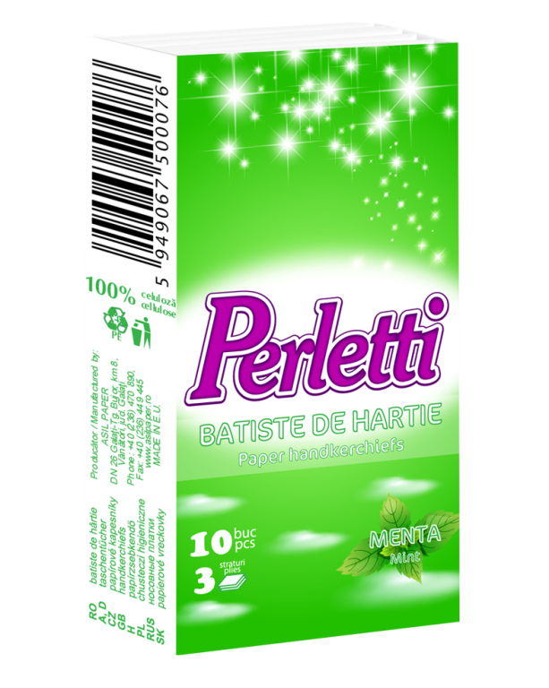 Batiste hartie menta 10b - PERLETTI