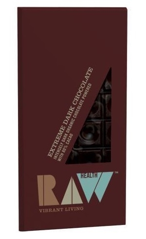 Ciocolata neagra 80%cacao raw eco 70g - RAW HEALTH