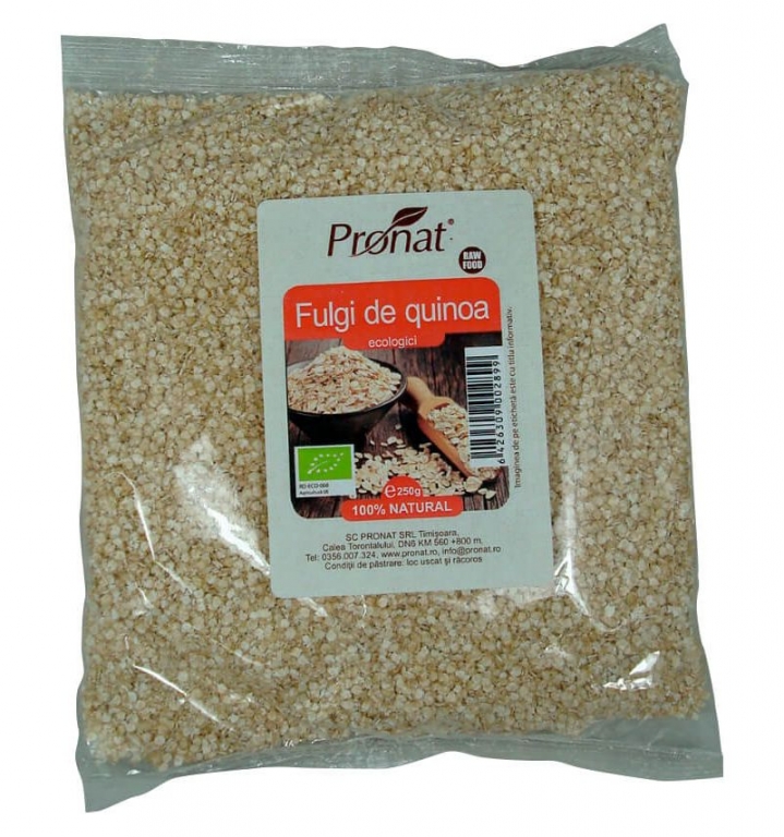 Fulgi quinoa alba eco 250g - PRONAT