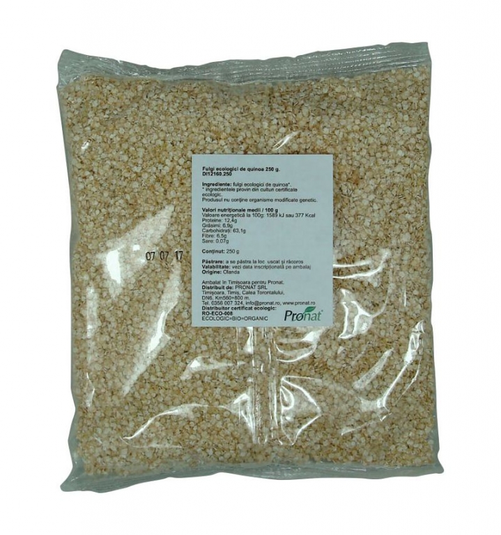 Fulgi quinoa alba eco 250g - PRONAT