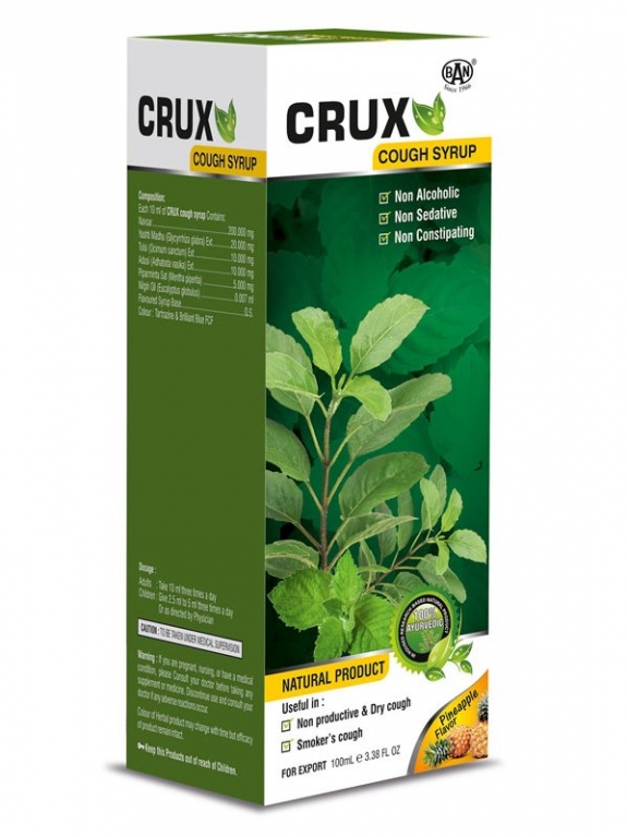 Sirop cough crux tulsi 100ml - BAN LABS