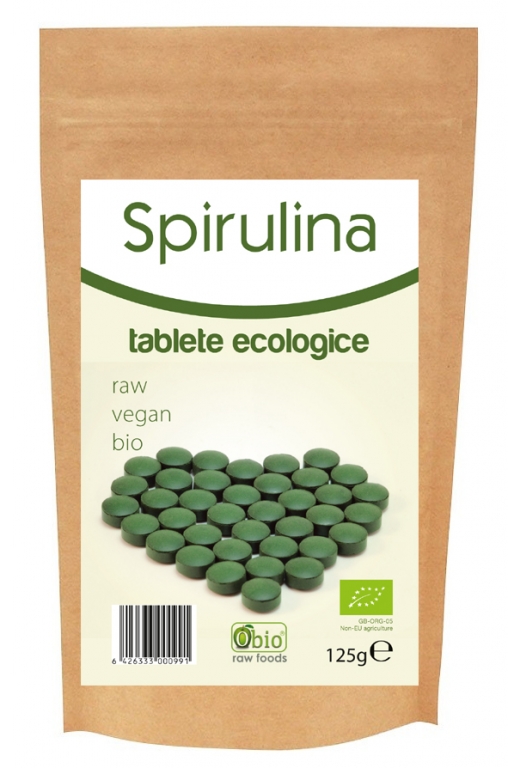 Spirulina tablete 500mg bio 250cp - OBIO