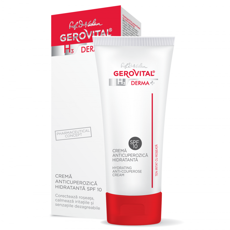 Crema Anticuperoza Hidratanta Spf10 50ml - Gerovital H3 Derma+