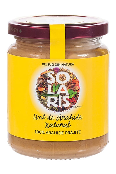 Unt arahide natural 250g - SOLARIS