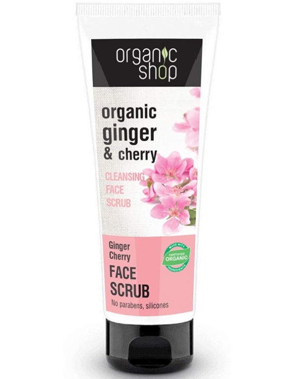 Scrub facial purificator cirese ghimbir 75ml - ORGANIC SHOP