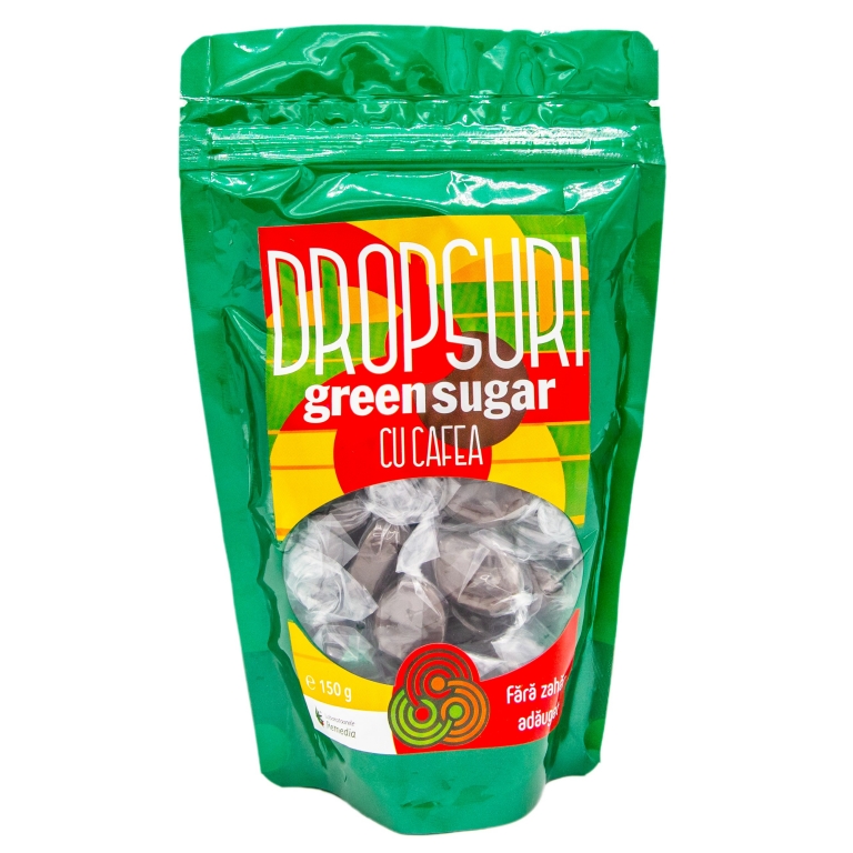 Dropsuri cafea fara zahar 150g - GREEN SUGAR