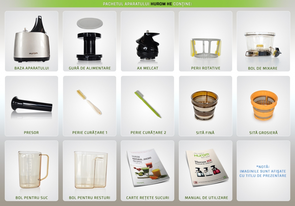 Storcator electric presare la rece HE alb 1b - HUROM