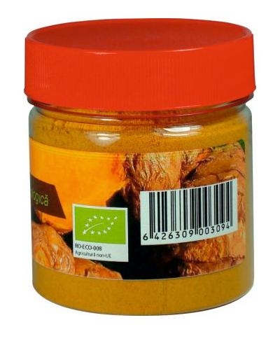Condiment turmeric macinat bio 90g - PRONAT