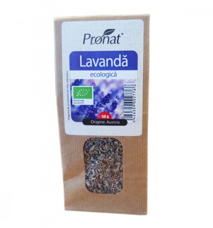 Ceai lavanda eco 50g - PRONAT