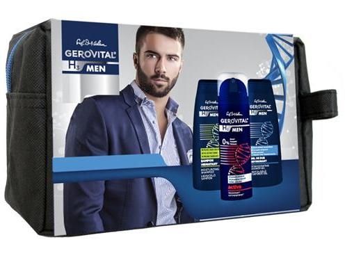 Borseta cadou barbati Active [sampon+gel dus+deo antiperspirant] 3b - GEROVITAL MEN