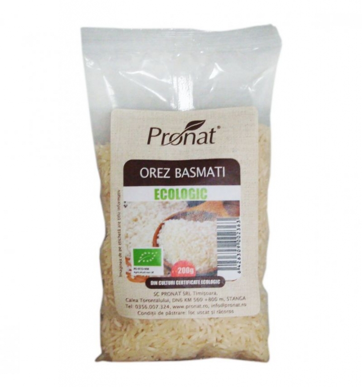 Orez basmati alb eco 200g - PRONAT