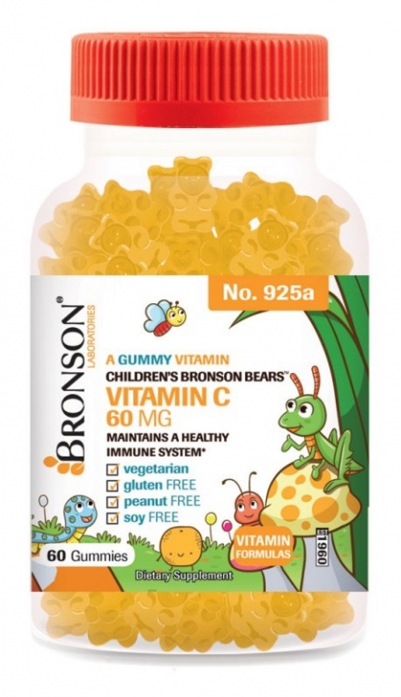 Vitamina C 60mg gumate copii 60jl - BRONSON