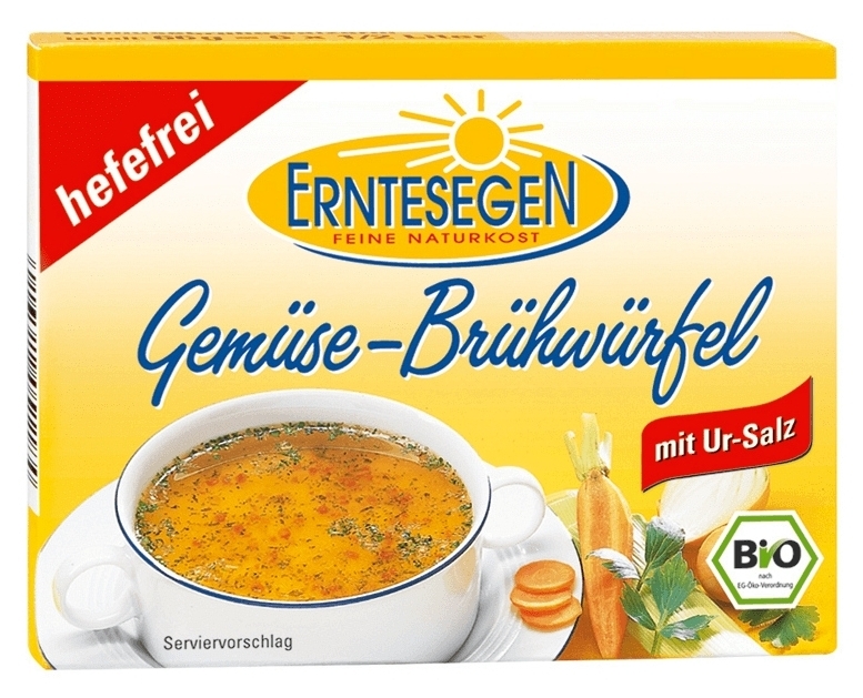 Cubulete supa legume vegana fara drojdie cu sare eco 6x11g - ERNTESEGEN