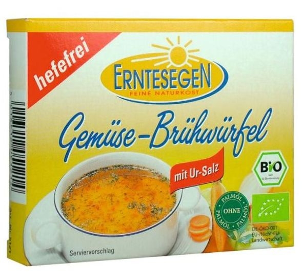 Cubulete supa legume vegana fara drojdie cu sare eco 6x11g - ERNTESEGEN