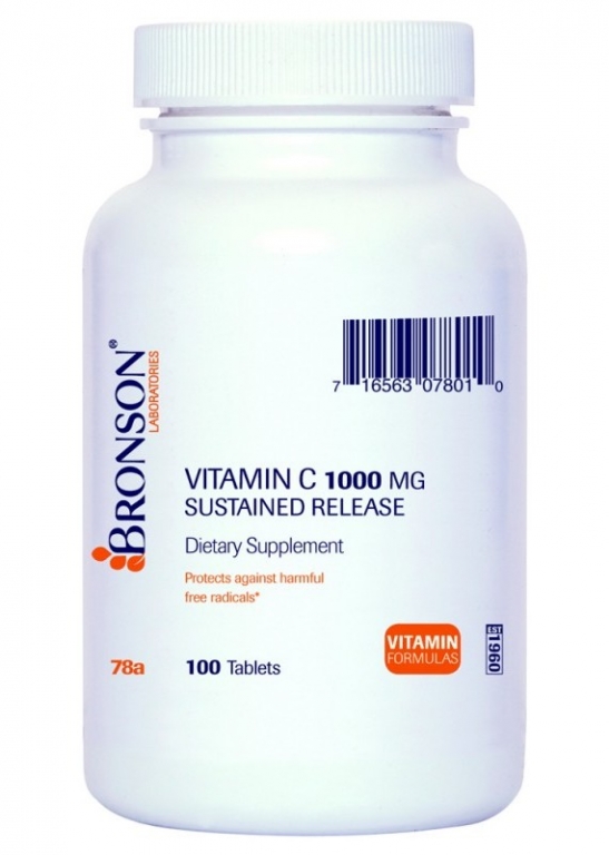 Vitamina C 1000mg 100cp - BRONSON